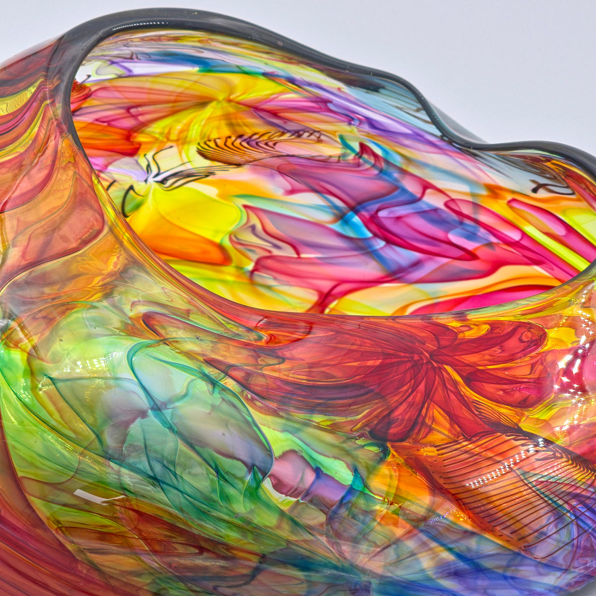 Parakeet Bowl by Bob Crooks — additional view, Primrose Gallery