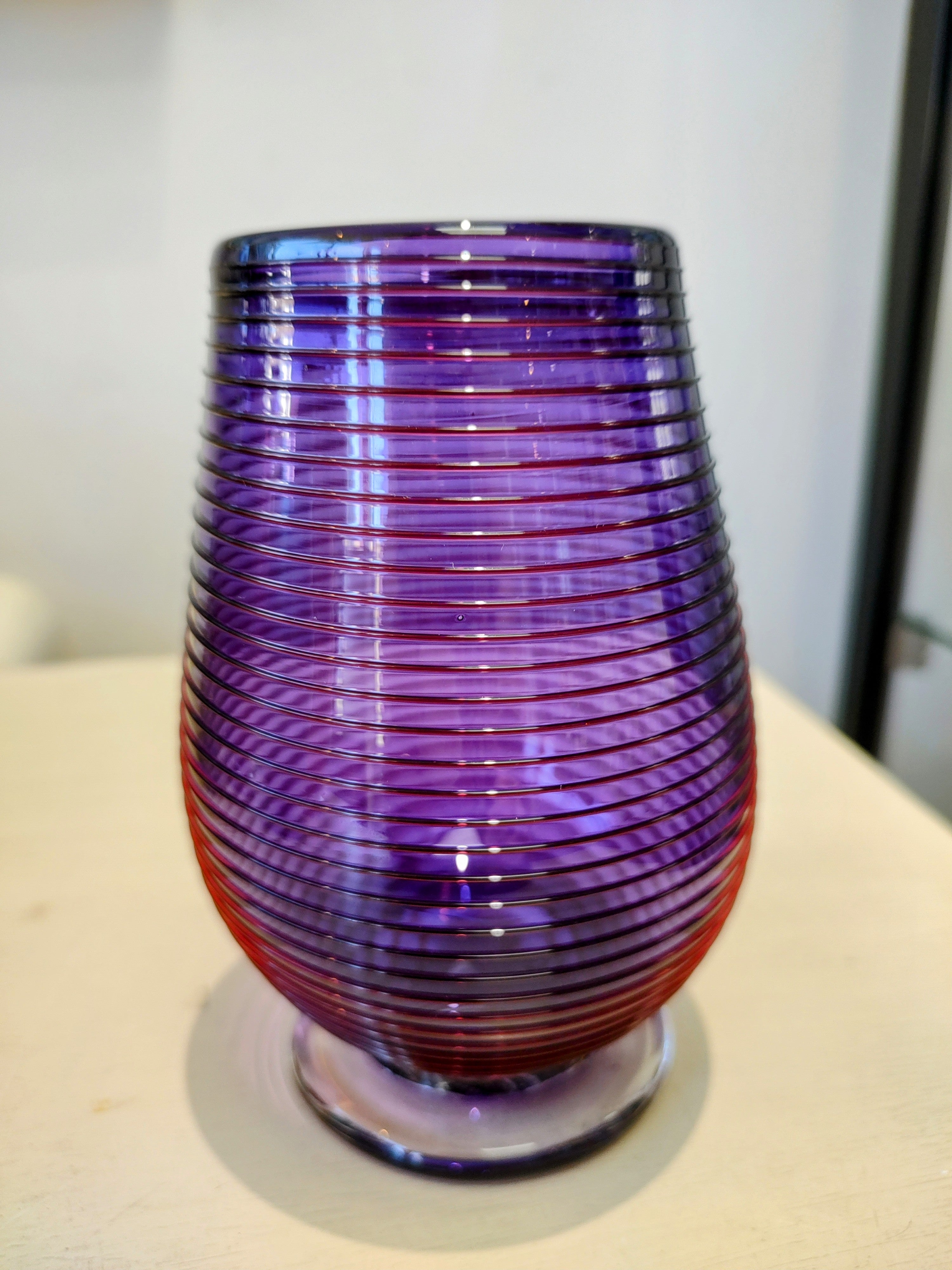 Bob Crooks- Hand Blown British Glass Venetian Spiral Tumblers - Primrose Gallery and Framing 