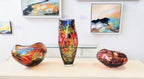 Bob Crooks-Mini Mosaic, Unique Hand Blown British Glass Bowl - Primrose Gallery and Framing 