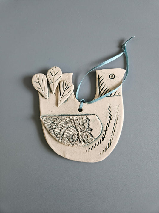 Dawn Isaac- Ceramic Hanging Scandi Bird