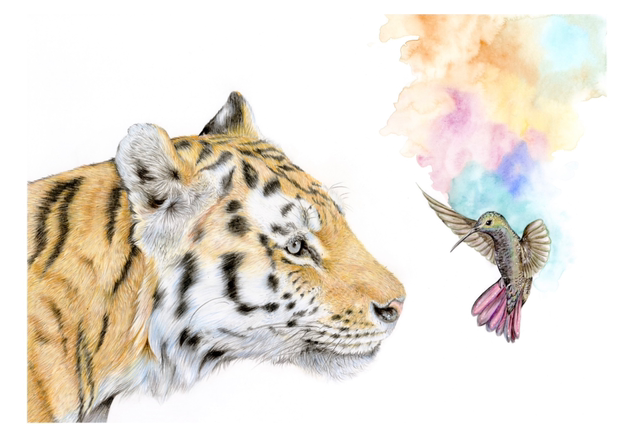 Sophie Bliss Kilpatrick- Close Encounters, Limited Edition Mounted Print - Primrose Gallery and Framing 