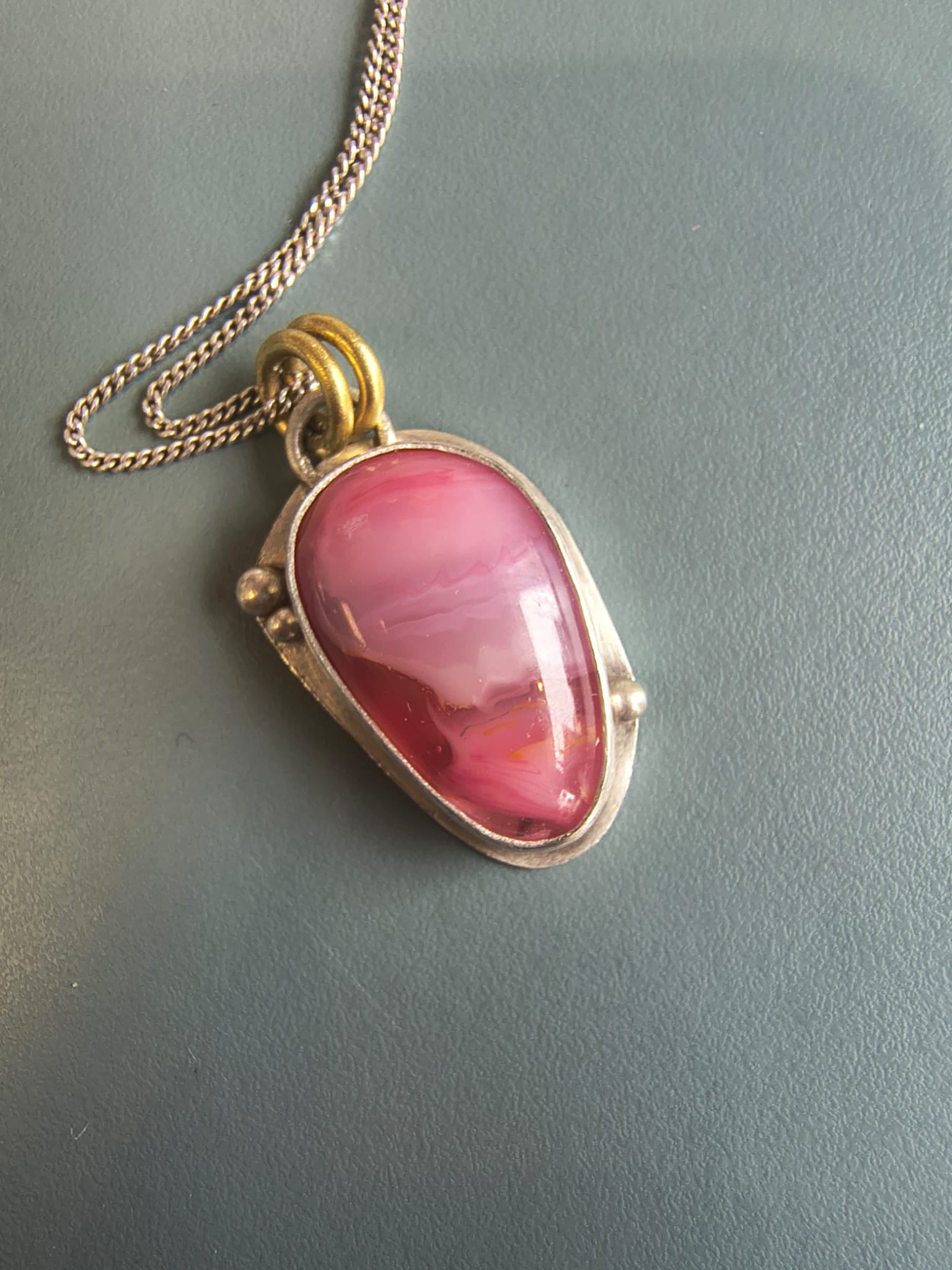Tracy Chamberlain - Hibiscus Pendant, Sterling Silver - Primrose Gallery and Framing 