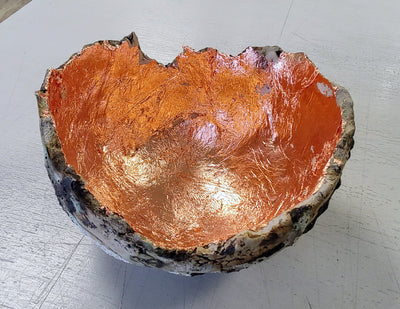Emma Saul - Dragon Egg textured Ceramic Bowl #1 - Primrose Gallery and Framing 