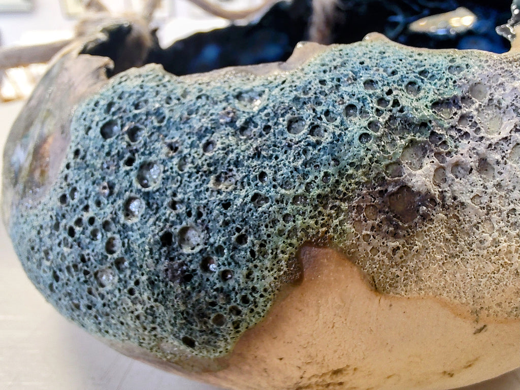 Emma Saul - Elements textured Ceramic Bowl, Small - Primrose Gallery and Framing 