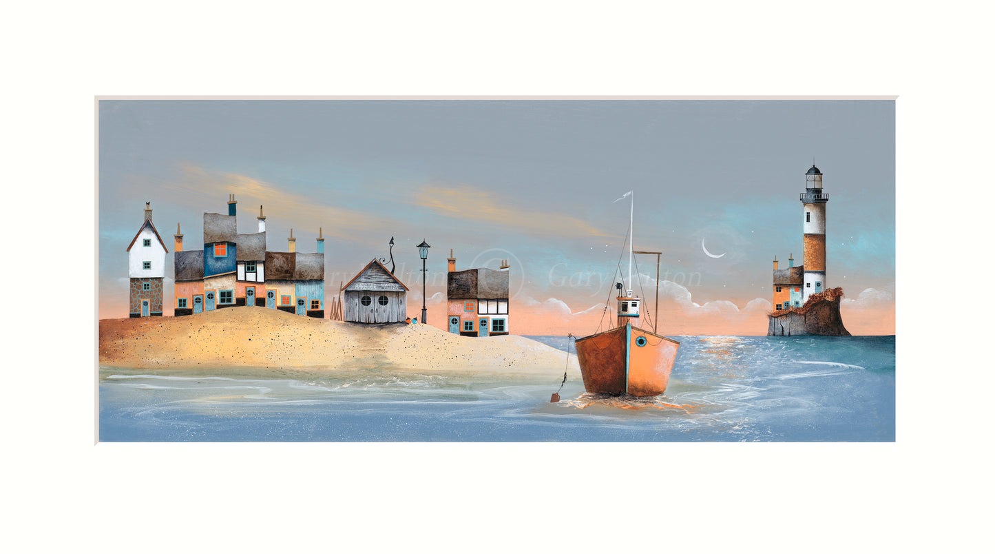 Gary Walton- On Golden Sands, Mounted Limited Edition Print