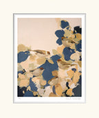 blackcaps in blue by Heidi Langridge — publisher mounted print, unframed