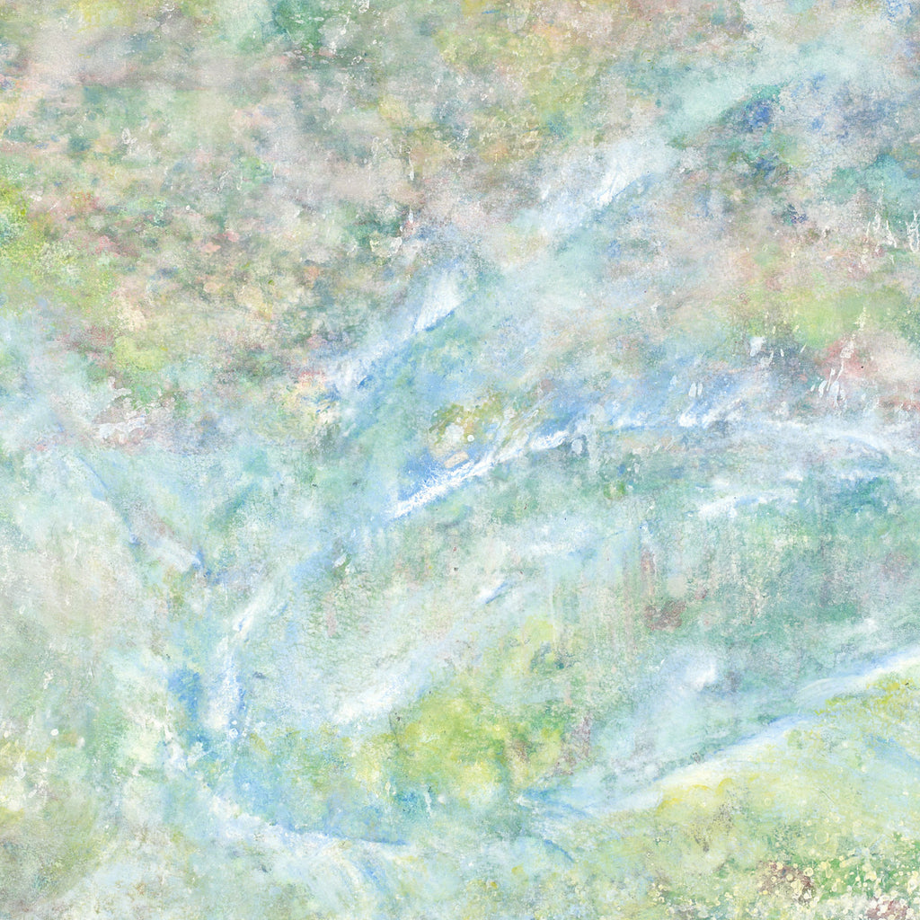 Artwork detail — Balasana by Iris Grace, cropped directly from the supplied image