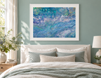 Illustrative interior mockup of Dream Maker by Iris Grace in a white frame, with a complementary room scene