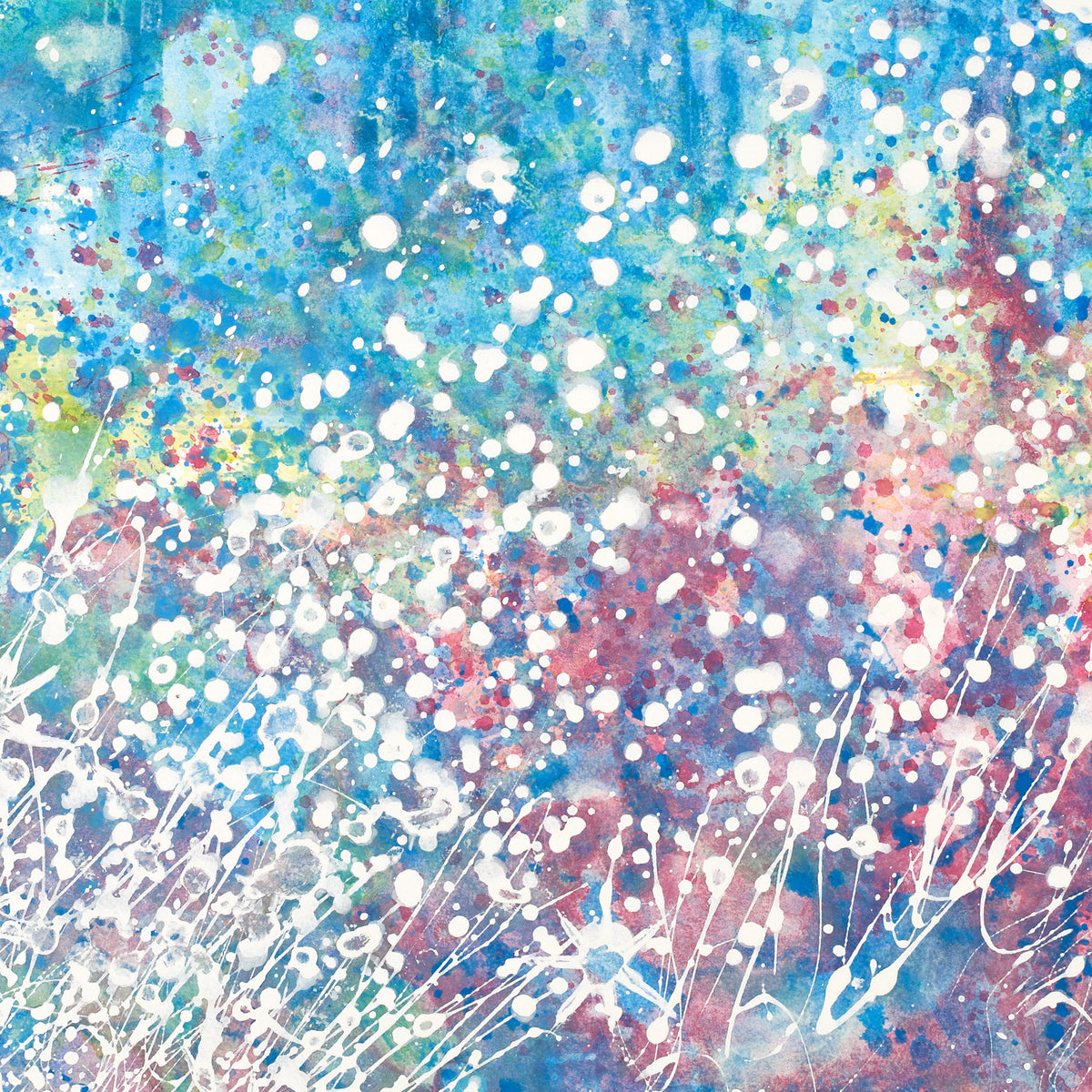 Artwork detail — Explosions of Colour by Iris Grace, cropped directly from the supplied image