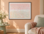 Illustrative room mockup of Kupros by Iris Grace in a black frame