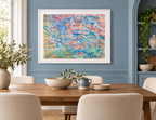 Illustrative interior mockup of Separation by Iris Grace in a white frame, with a complementary room scene