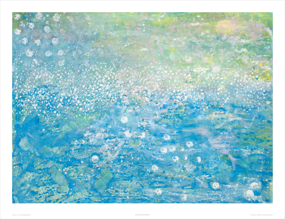The Story of the Secret Seahorse by Iris Grace — unframed print with white border