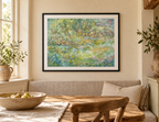 Illustrative room mockup of Thula Mtwana by Iris Grace in a black frame