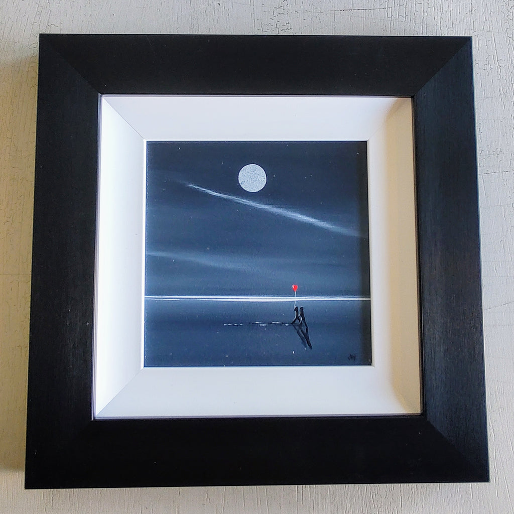 Jay Nottingham- Trails on the Sand. Original Framed Oil on Board - Primrose Gallery and Framing 