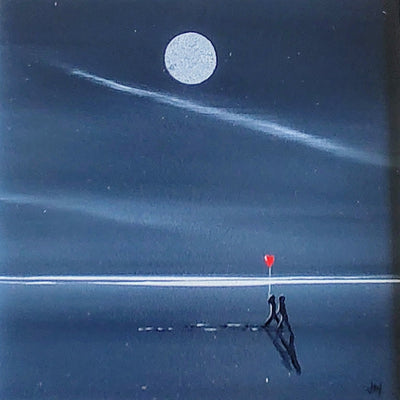 Jay Nottingham- Trails on the Sand. Original Framed Oil on Board - Primrose Gallery and Framing 