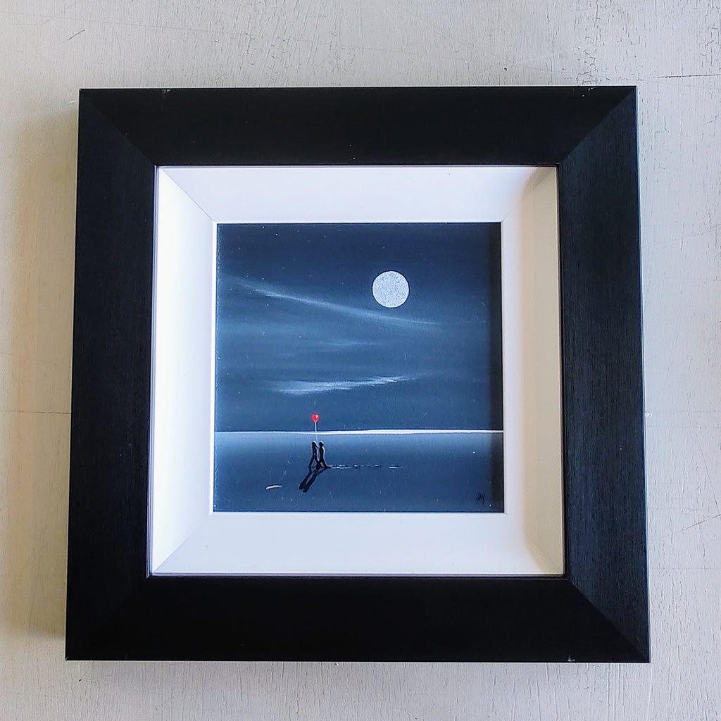 Jay Nottingham- Stroll by Moonlight. Original Framed Oil on Board - Primrose Gallery and Framing 