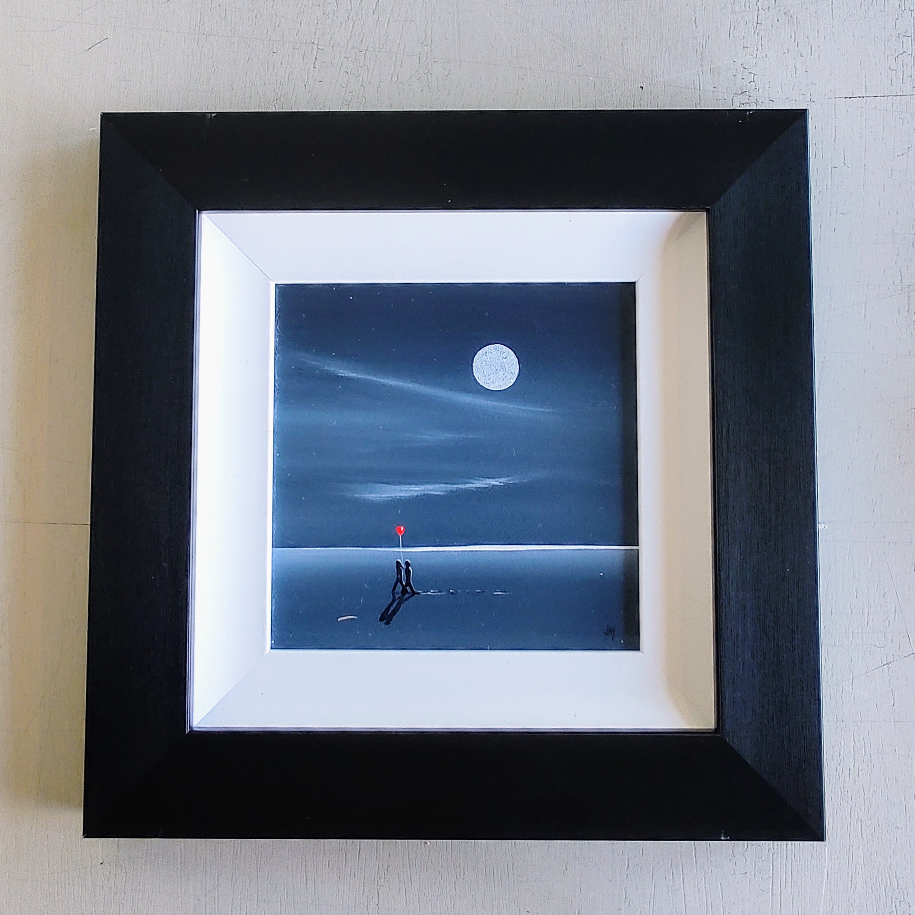 Jay Nottingham- Stroll by Moonlight. Original Framed Oil on Board - Primrose Gallery and Framing 