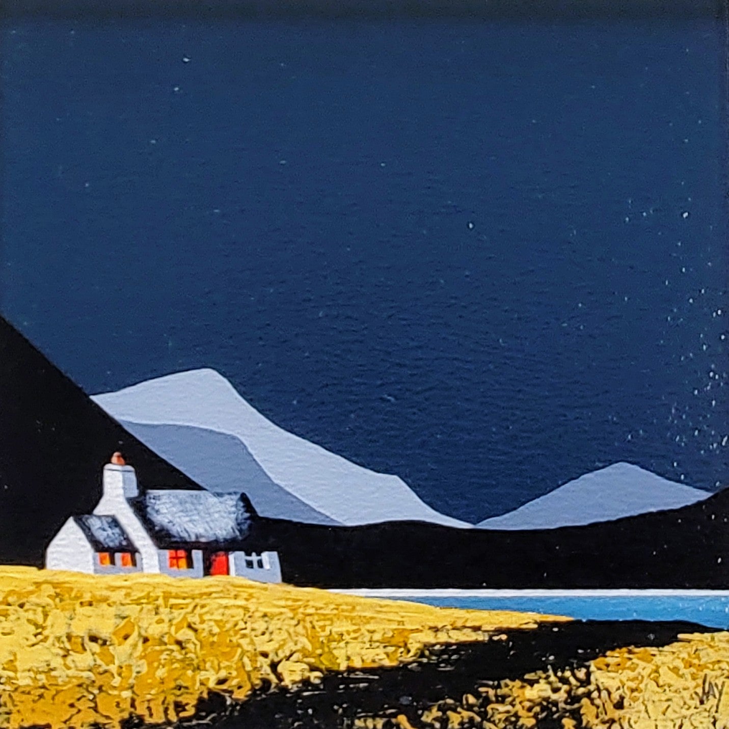 Jay Nottingham- Coral Cottage, Framed Original Painting - Primrose Gallery and Framing 