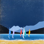 Jay Nottingham- Sail Away, Original Framed Oil on Board - Primrose Gallery and Framing 