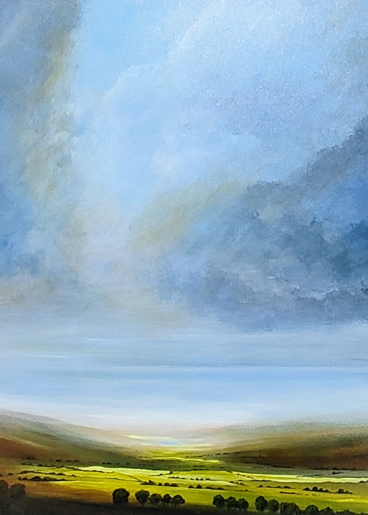 Jay Nottingham- Valley View, Original Framed Oil on Board - Primrose Gallery and Framing 