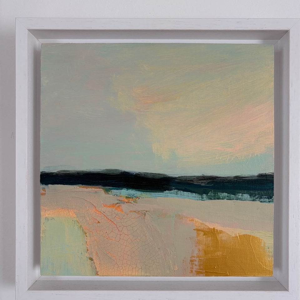 Coastal Walk 5 by Joy Gosney, shown in its frame