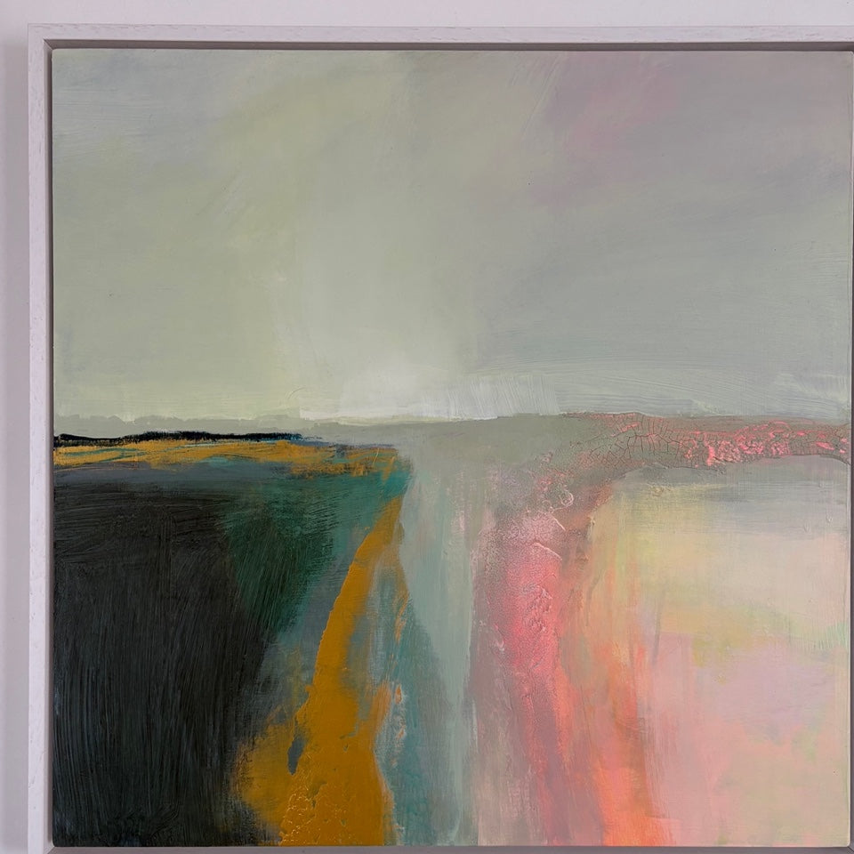 Colour Field by Joy Gosney, shown in its frame