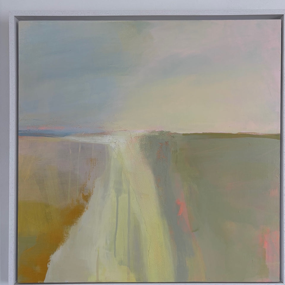 Ever Present Light by Joy Gosney, shown in its frame