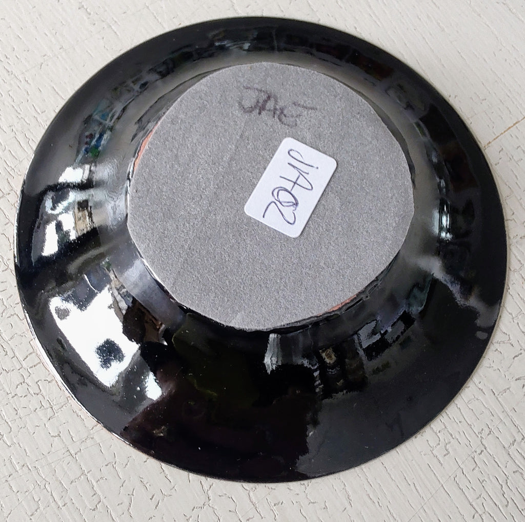 Julie Aves- Copper Enamelled Bowl, Solar Flare - Primrose Gallery and Framing 