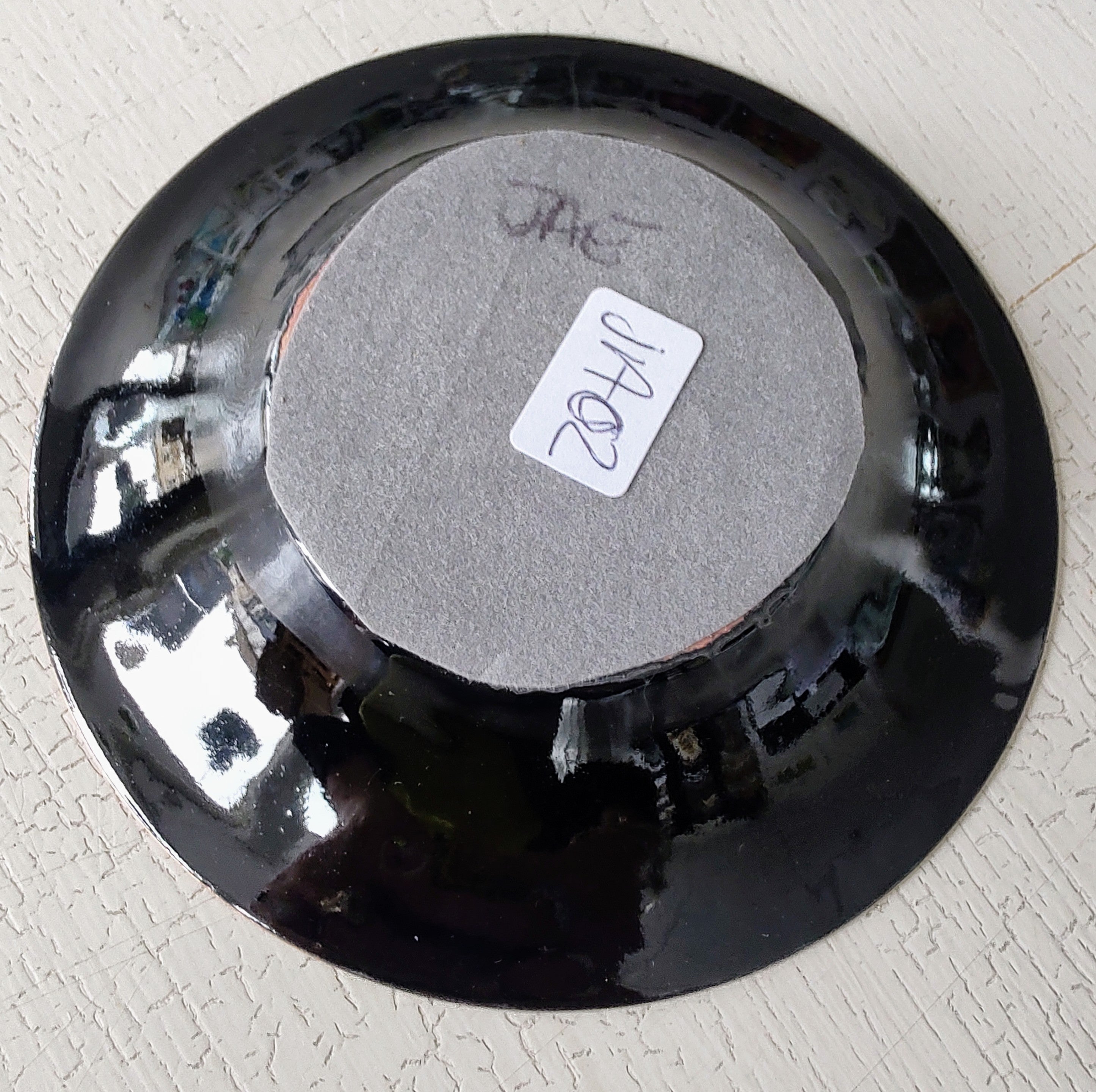 Julie Aves- Copper Enamelled Bowl, Solar Flare - Primrose Gallery and Framing 