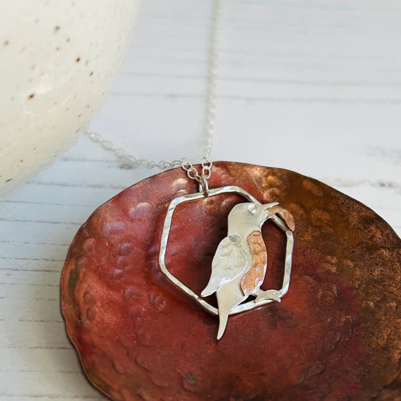 Zoe Ruth - Silver Kingfisher Necklace