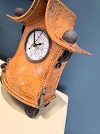 Stonesplitter- Medium Orange Raku Clock - Primrose Gallery and Framing 