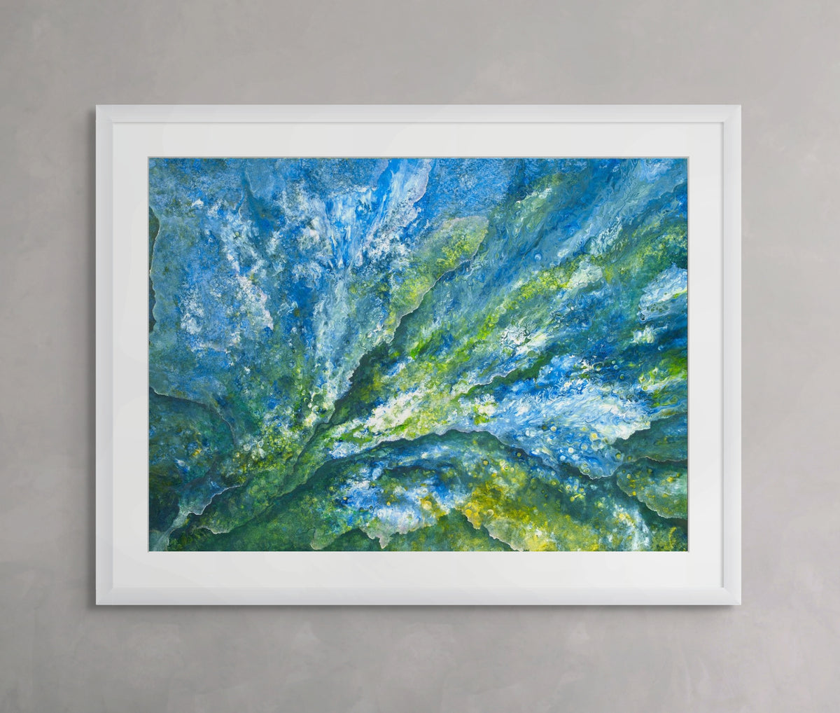 Iris Grace - Mountain Water ORIGINAL Framed
