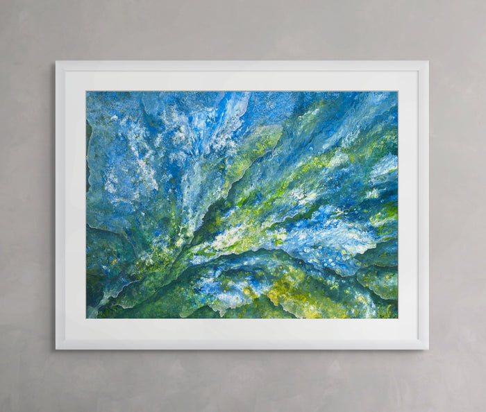 Iris Grace - Mountain Water ORIGINAL Framed
