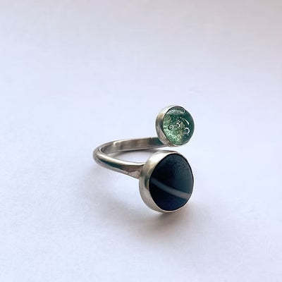 Tracy Chamberlain - Pebble and Bubble Ring , Sterling Silver - Primrose Gallery and Framing 