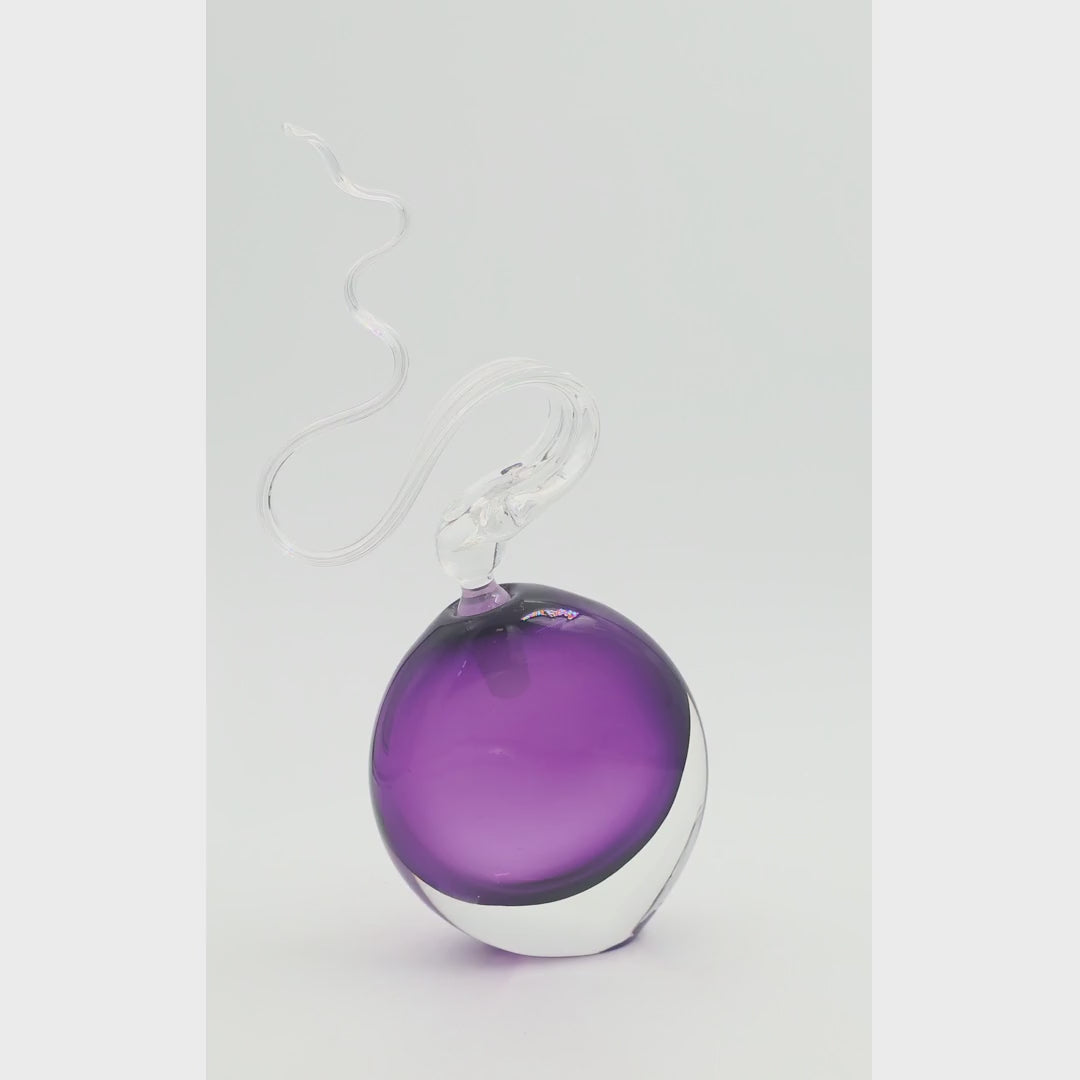 Bob Crooks — Purple Wave Scent Bottle, rotating view