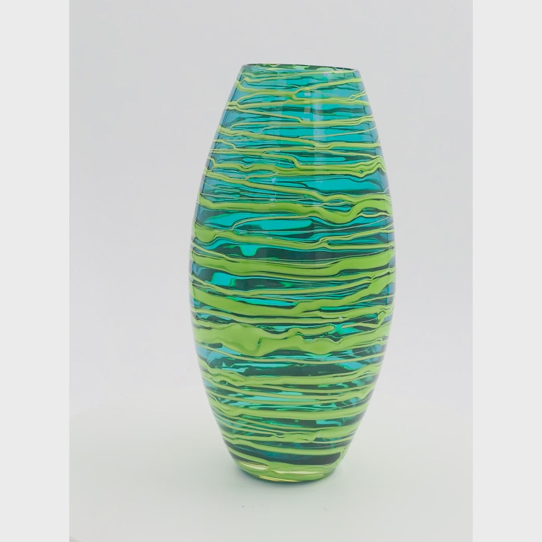 Bob Crooks — Small Blue Bound Vase, rotating view