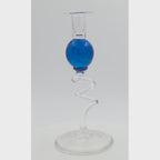 Bob Crooks — Dark Blue Glass Candlestick, rotating view