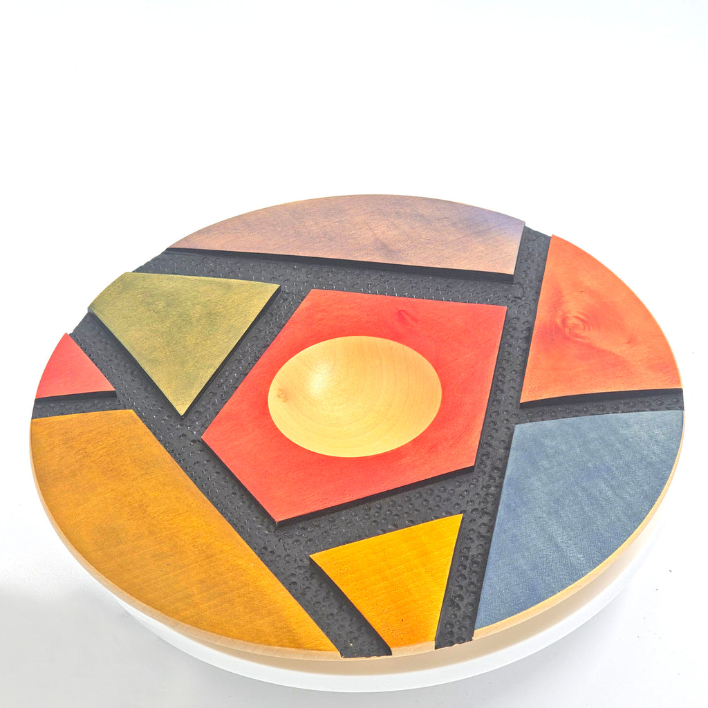 Carved and Textured Plate by Ravi — product photograph, Primrose Gallery