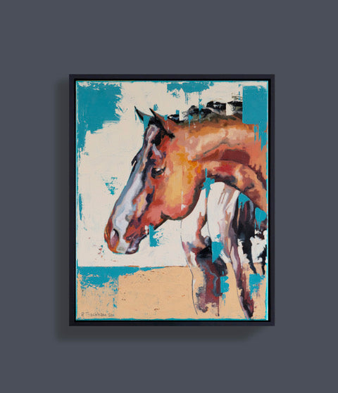 Bertie by Richard Thackham, shown in its frame