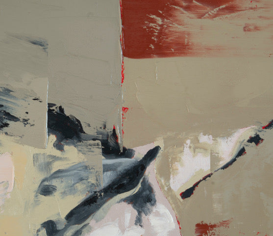 Trouble Sleeping by Richard Thackham — detail of painted texture