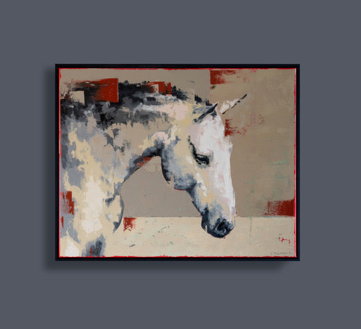 Trouble Sleeping by Richard Thackham, shown in its frame