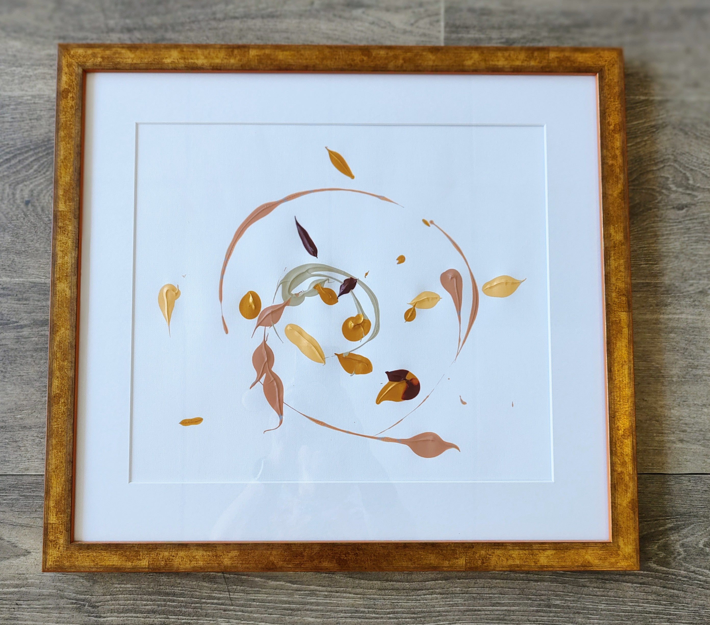 Priya Bhangoo - Autumn Before, Original Framed Acrylic on paper - Primrose Gallery and Framing 