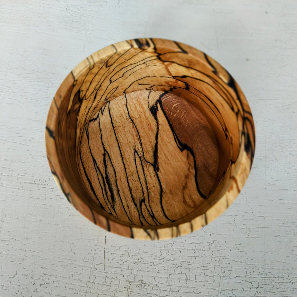 Jack Astbury - Spalted Beech Hand Turned Wooden Bowl, Medium - Primrose Gallery and Framing 