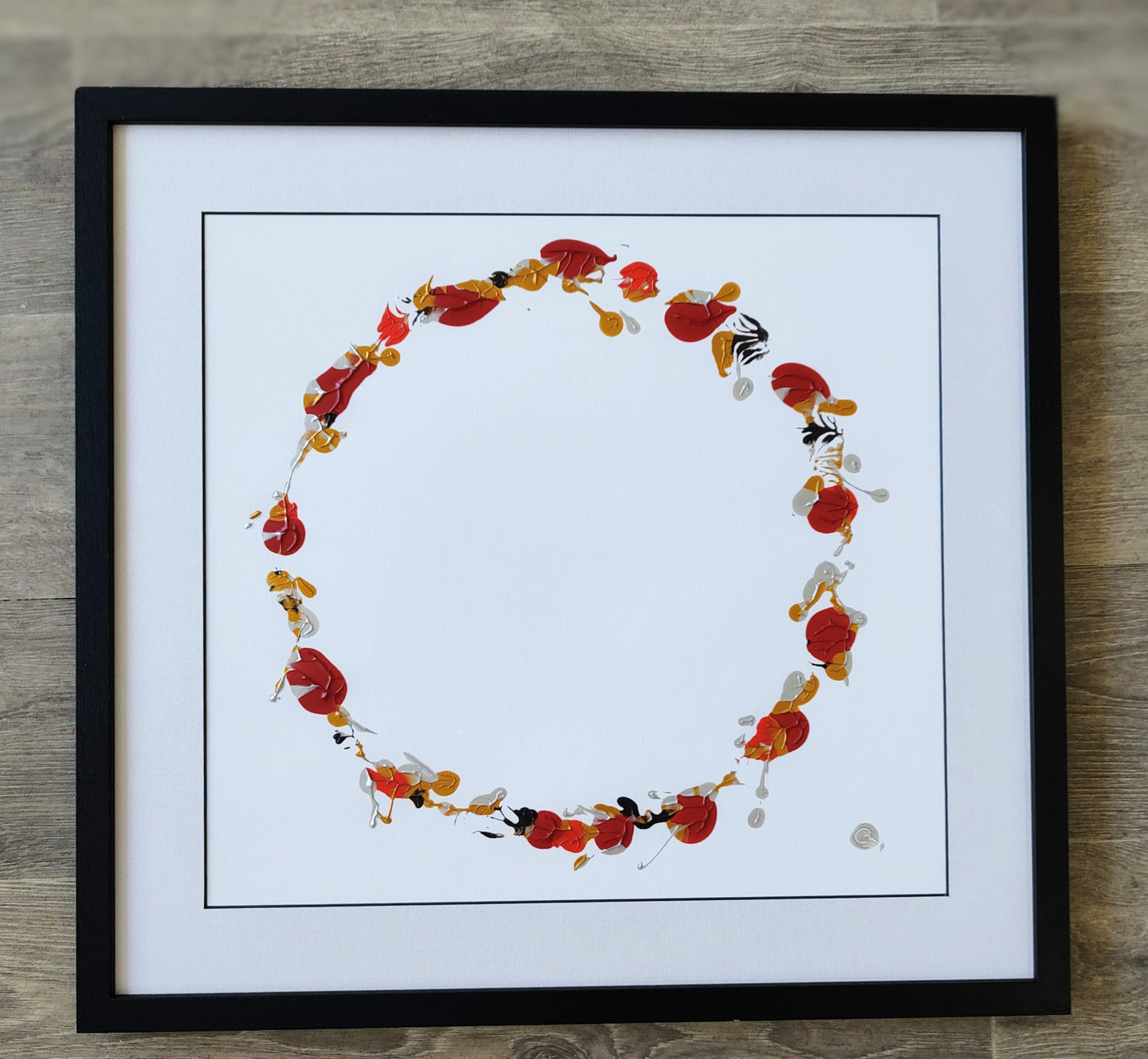 Priya Bhangoo - Seasons, Original Framed Acrylic on paper