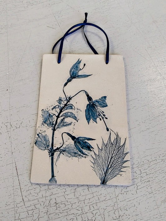 Dawn Isaac- Nature Inspired Impressed Ceramic Plaque #2