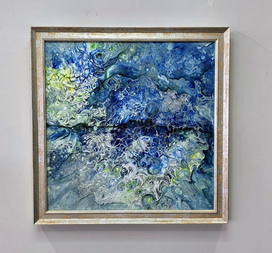 Iris Grace - Over the Mountains, Over the Sea ORIGINAL Framed