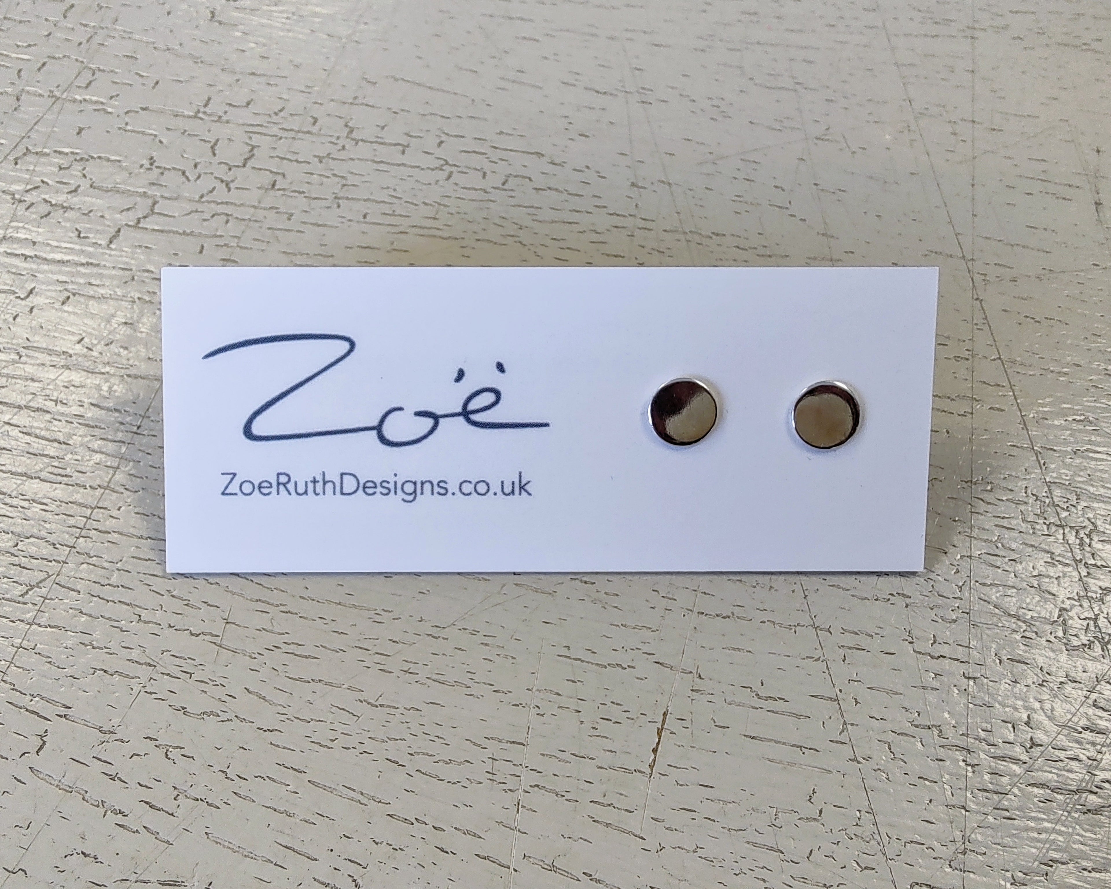 Zoe Ruth- Silver Dot Studs - Primrose Gallery and Framing 