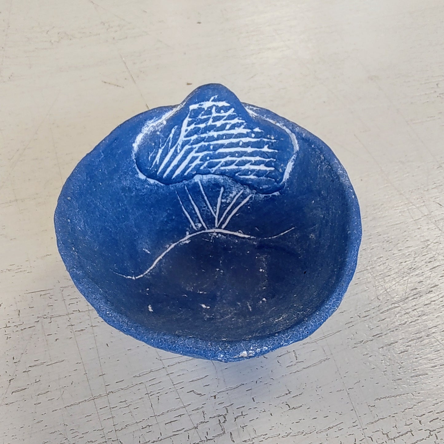 Dawn Isaac- Landscape Ceramic Pinch Pot, Blue
