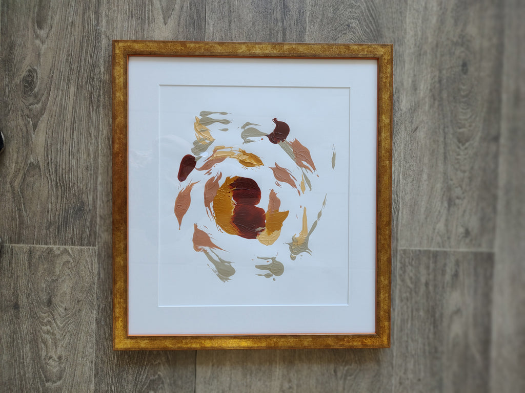 Priya Bhangoo - Autumn After, Original Framed Acrylic on paper - Primrose Gallery and Framing 