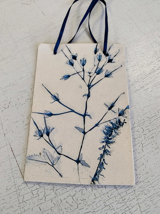 Dawn Isaac- Nature Inspired Impressed Ceramic Plaque #1
